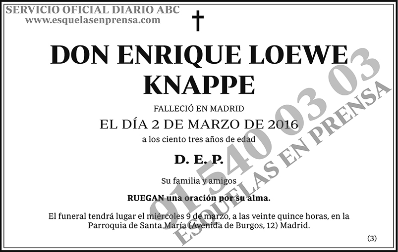 Enrique Loewe Knappe